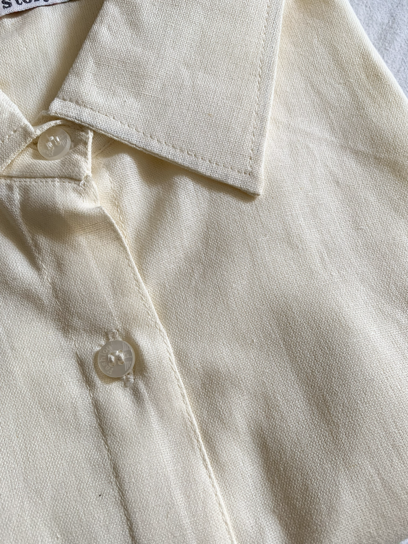 Pure Cotton Off-White Oversized Shirt For Women