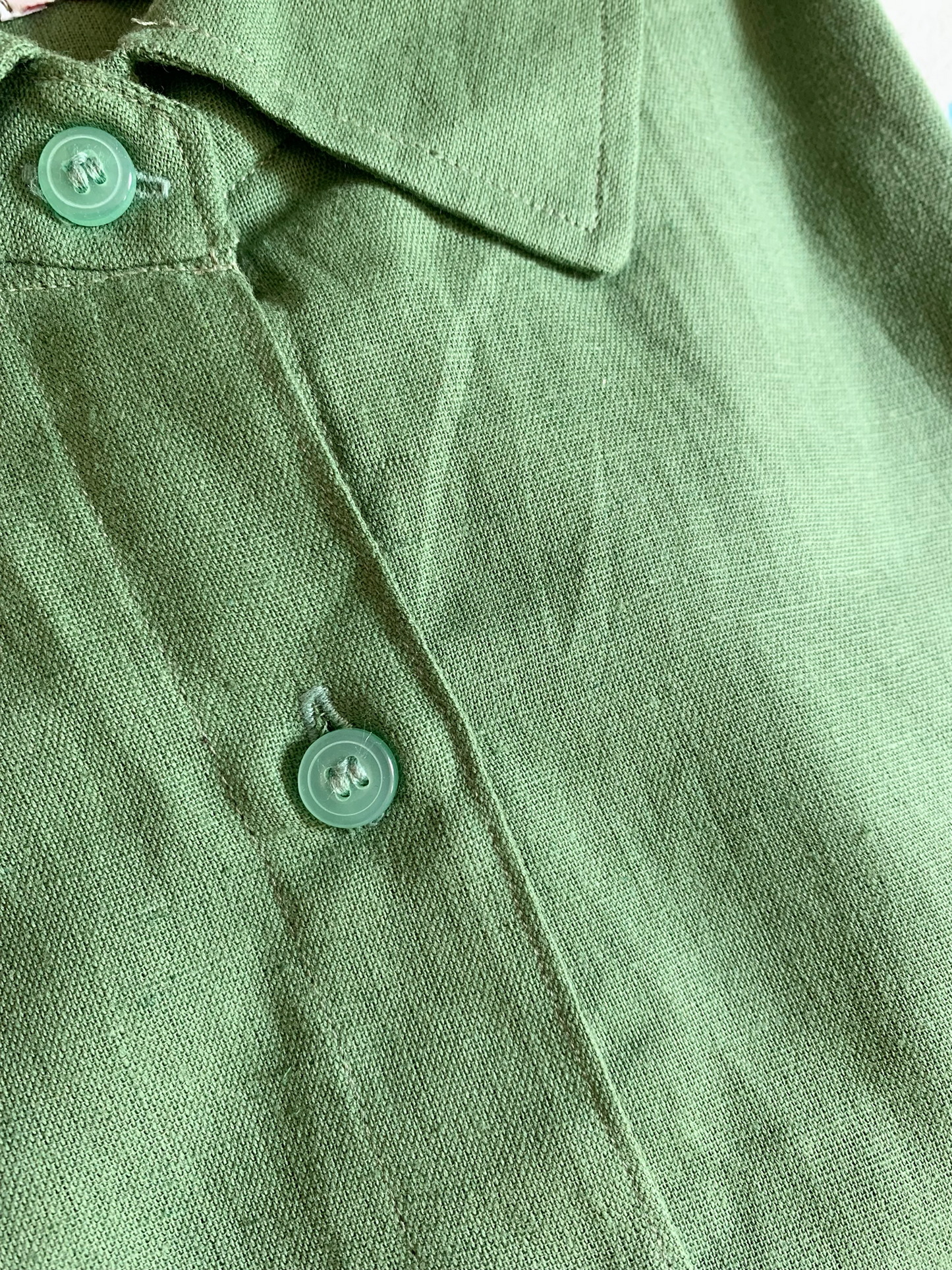 Pure Cotton Moss Green Oversized Shirt For Women